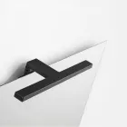 Composition de salle de bains avec 2 tiroirs, lavabo en verre gris et miroir - Elios Viadurini