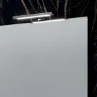 Composition de salle de bains avec 4 tiroirs, 2 vasques en céramique et miroir - Titan Viadurini