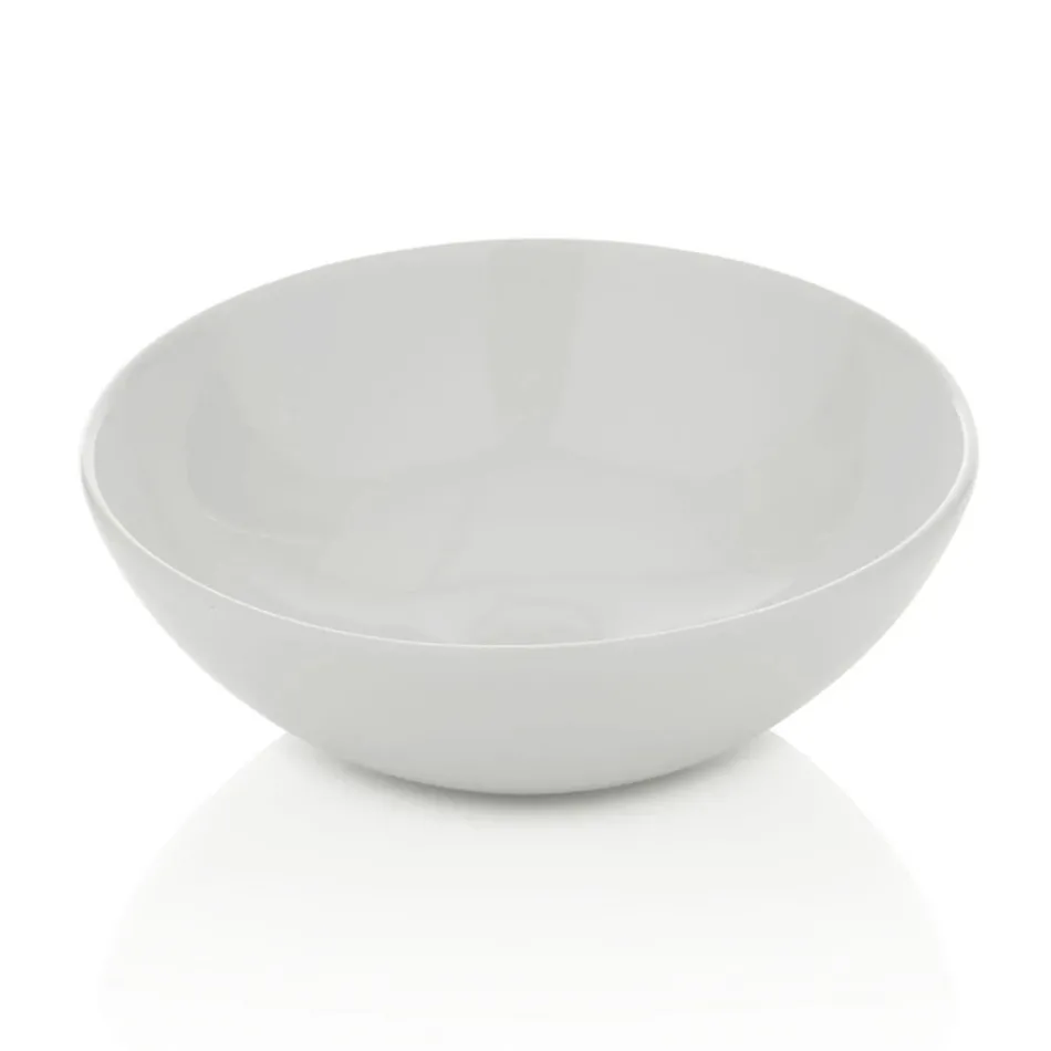 Composition de salle de bains avec 4 tiroirs, 2 vasques en céramique et miroir - Titan Viadurini