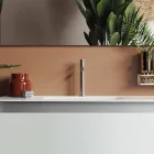 Composition de salle de bain avec base suspendue, miroir et lavabo Made in Italy - Dream Viadurini