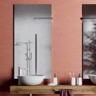Composition de salle de bain avec bases anti-rayures et lavabos en résine Made in Italy - Palom Viadurini