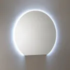 Composition de salle de bains avec tiroirs, lavabo en céramique et miroir LED - Elios Viadurini