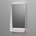 Composition de salle de bains avec tiroirs, lavabo et miroir rose poudré - Elios Viadurini