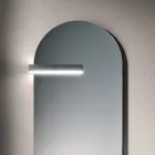 Composition de salle de bains avec tiroir, lavabo, miroir, armoire murale et étagère - Elios Viadurini