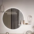 Composition de salle de bain avec lavabo, base suspendue et miroir Made in Italy - Dream Viadurini