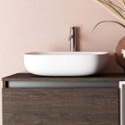 Composition de salle de bain avec lavabo en céramique et miroir Made in Italy - Dream Viadurini