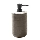 Composition de salle de bain avec meuble en teck, miroir et accessoires - Carolie Viadurini