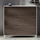 Ensemble de salle de bains avec miroir, meuble sous-vasque et vasque en résine, fabriqué en Italie - Kilos Viadurini