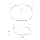 Composition de salle de bain grise avec miroir, meuble en teck et accessoires - Patryk Viadurini