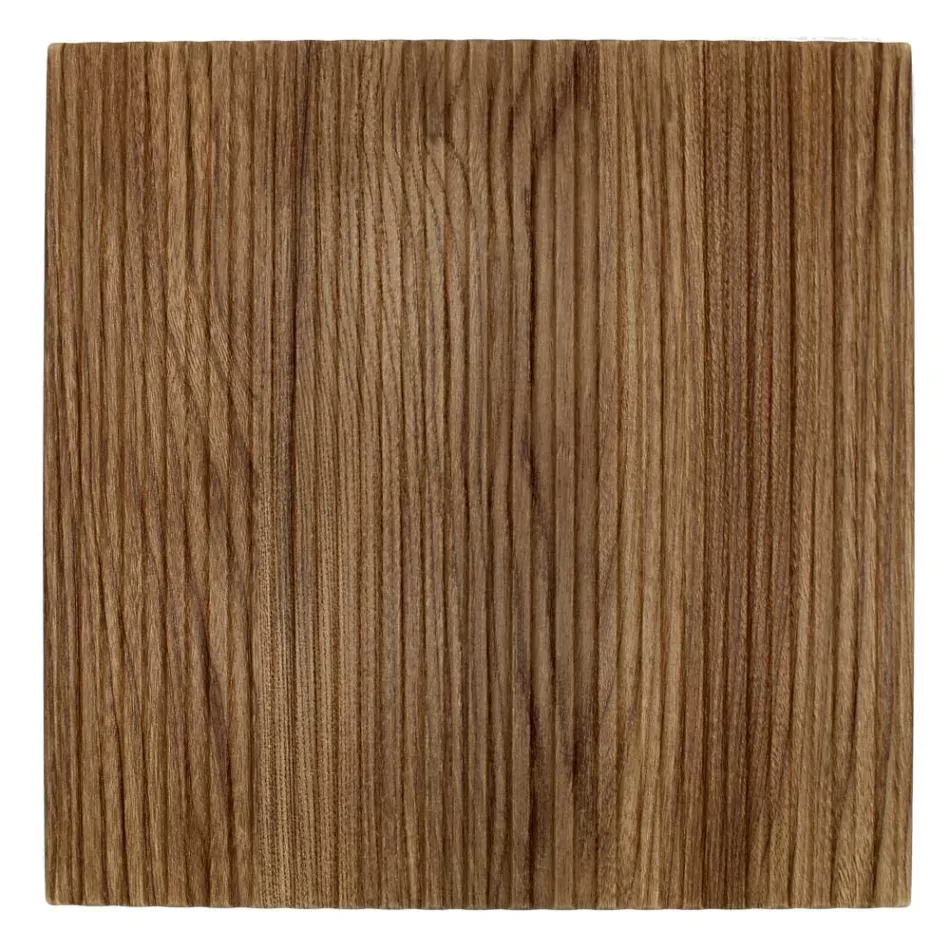 Composition de salle de bain en chêne Rio Cannettato Made in Italy - Afrodite Viadurini