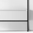 Composition de salle de bain Lavabo en céramique et miroir Made in Italy - Hoscar Viadurini