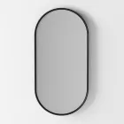 Composition de salle de bain Lavabo en céramique et miroir Made in Italy - Hoscar Viadurini