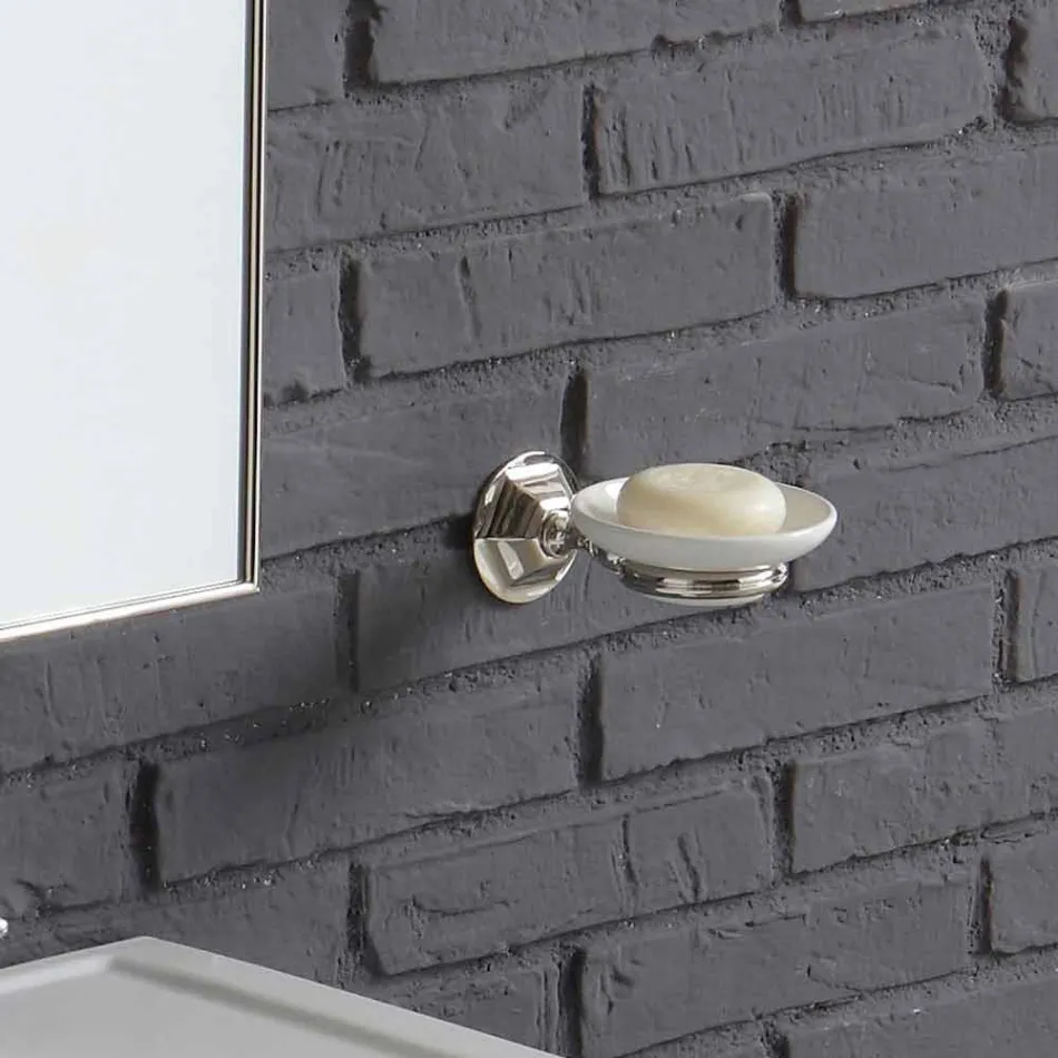 Composition du lavabo dans la colonne céramique blanche Ania Viadurini