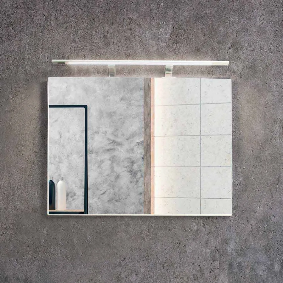 Composition Suspension de salle de bain en MDF laqué fabriqué en Italie - Becky Viadurini