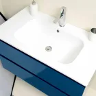 Composition Suspension de salle de bain en MDF laqué fabriqué en Italie - Becky Viadurini