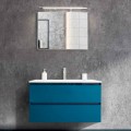 Meuble de Salle de bain 90 cm,Lavabo et Miroir Modernes -Becky 
