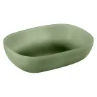 Composition de salle de bain verte complète avec accessoires et meuble de sol - Sylviane Viadurini