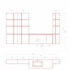 Composition de meubles de salle de bain suspendus et modernes, meubles design - Callisi12 Viadurini