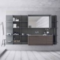 Composition de meubles de salle de bain suspendus et modernes, meubles design - Callisi12