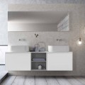 Composition de salle de bain à suspension design moderne Made in Italy - Callisi14