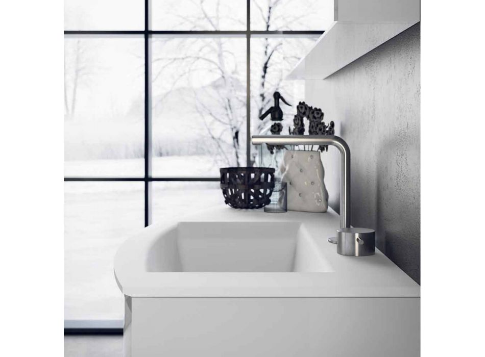 Composition de salle de bain moderne et suspendue Made in Italy Design - Callisi7 Viadurini