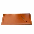 Composition de bureau de design moderne en cuir Made in Italy - Giulio Viadurini