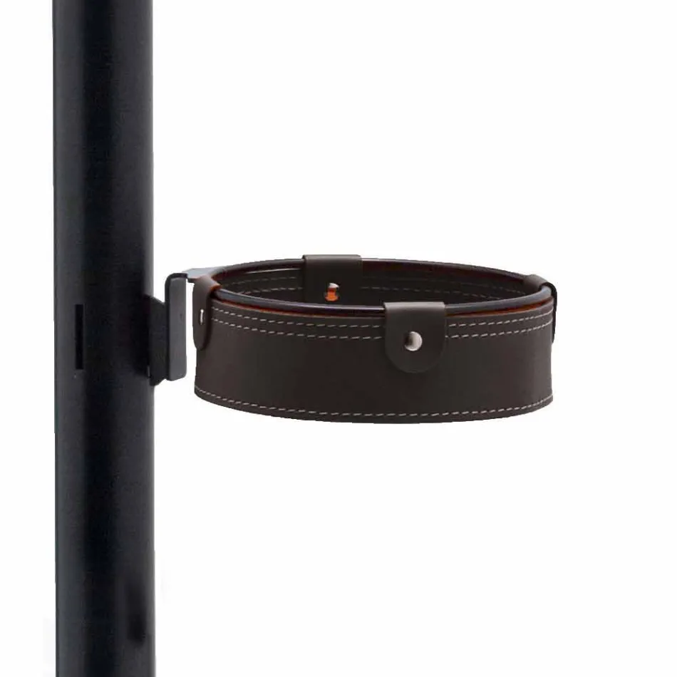 Composition de bureau de design moderne en cuir Made in Italy - Andrea Viadurini