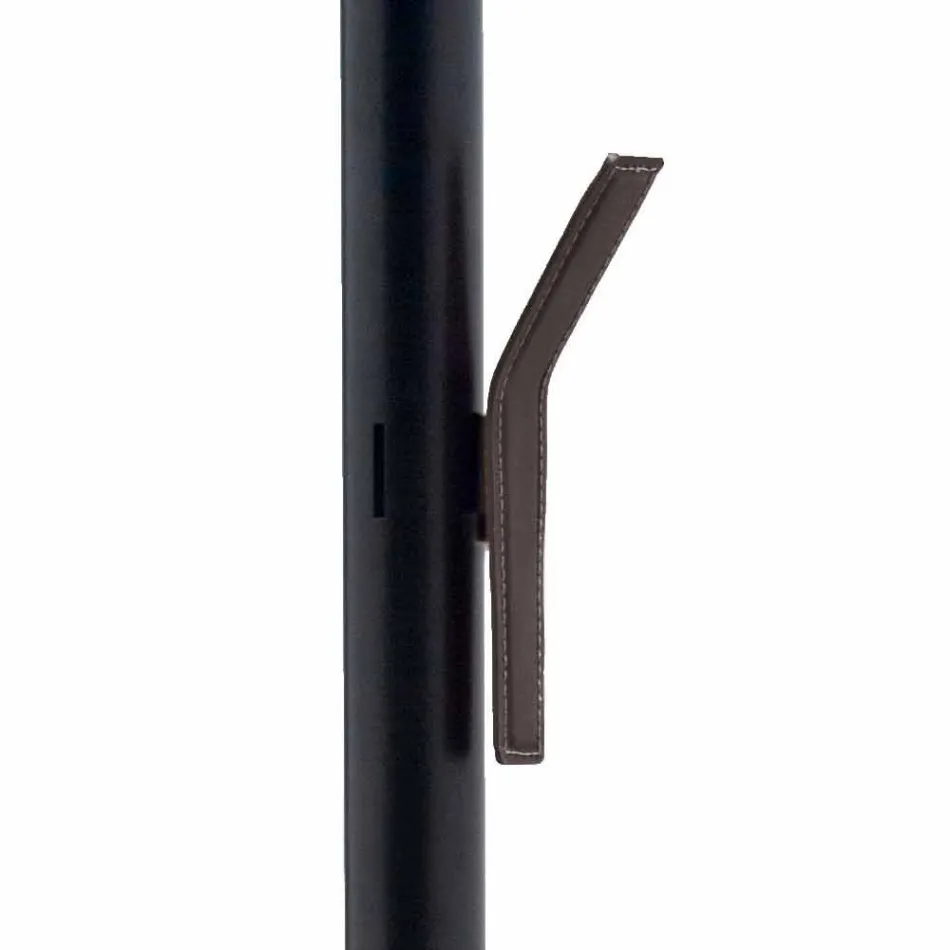 Composition de bureau de design moderne en cuir Made in Italy - Andrea Viadurini