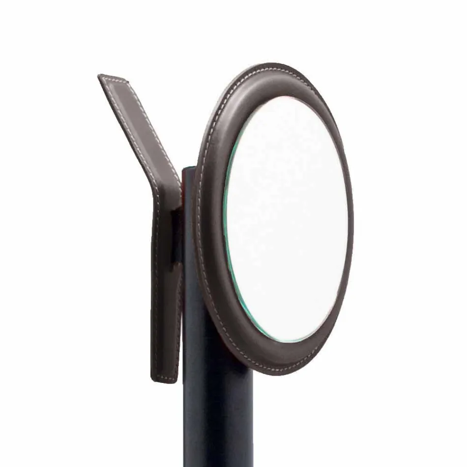 Composition de bureau de design moderne en cuir Made in Italy - Andrea Viadurini