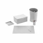 Composition de bureau de design moderne en cuir Made in Italy - Andrea Viadurini