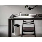 Composition de bureau en cuir régénéré moderne Made in Italy - Meduna Viadurini