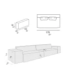 Composition de 2 Canapés avec Dossier et 2 Accoudoirs - Bizarre Viadurini