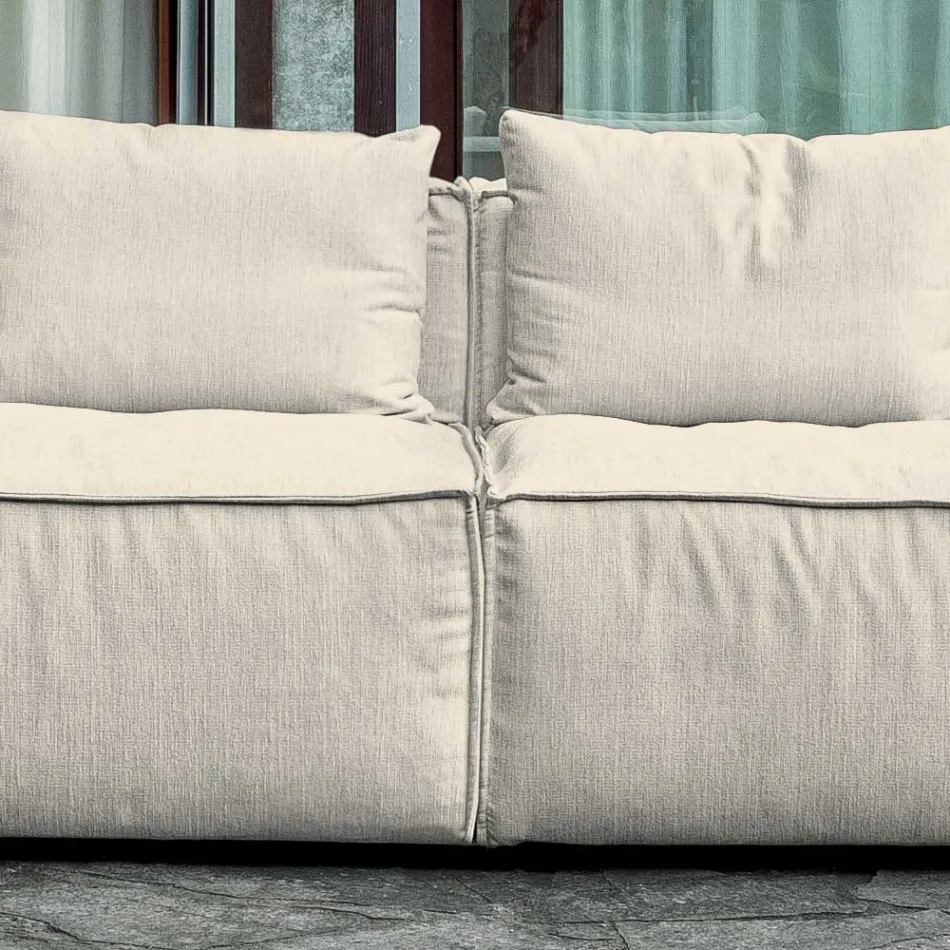 Composition de 2 Canapés avec Dossier et 2 Accoudoirs - Bizarre Viadurini