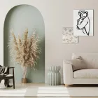 Composition de 2 panneaux avec stylisation d'un câlin Made in Italy - Kyoko Viadurini