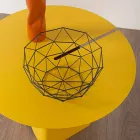 Composition de 2 tables basses modernes en acier Made in Italy - Peuplier Viadurini