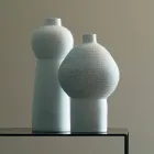 Composition de 2 Vases Décoratifs en Céramique Décorée - Lampedusa Viadurini