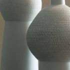 Composition de 2 Vases Décoratifs en Céramique Décorée - Lampedusa Viadurini