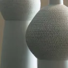 Composition de 2 Vases Décoratifs en Céramique Décorée - Lampedusa Viadurini