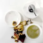 Composition de 3 accessoires de salle de bain en marbre poli Made in Italy - Trevio Viadurini