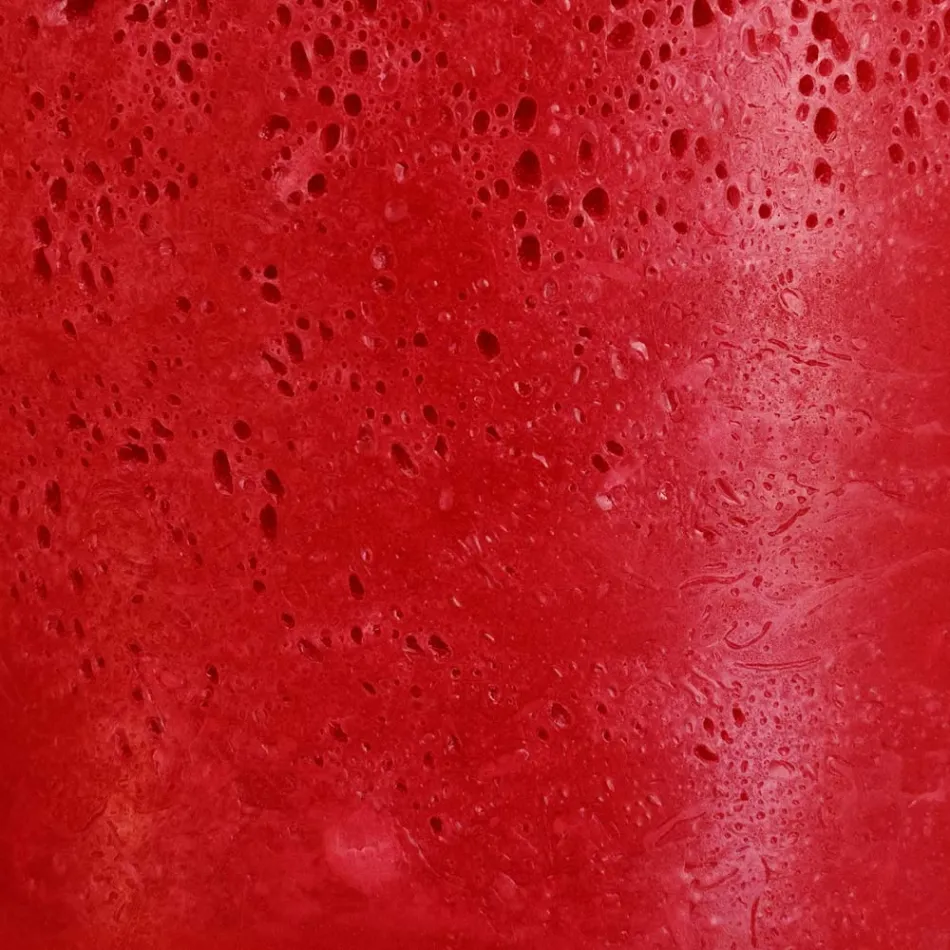 Composition de 3 bougies rondes en cire modernes fabriquées en Italie - Candie Viadurini