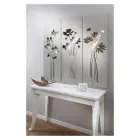 Composition de 3 panneaux représentant 3 bouquets de fleurs Made in Italy - Colleen Viadurini