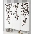 Composition de 3 panneaux représentant 3 branches et feuilles Made in Italy - Barney Viadurini