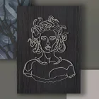 Composition de 3 panneaux avec la stylisation de Medusa Made in Italy - Ichika Viadurini