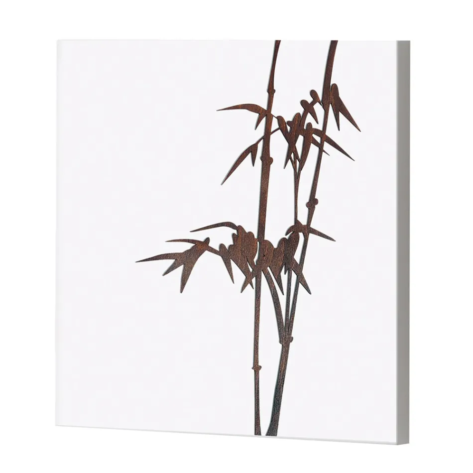 Composition de 4 Panneaux avec Hortensias, Allium et Thypha Made in Italy - Calcul Viadurini