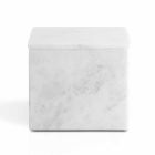 Composition d'accessoires de salle de bain en marbre Made in Italy, 4 pièces - Deano Viadurini