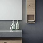 Composition de conception pour les meubles suspendus modernes de salle de bains fabriqués en Italie - Farart2 Viadurini