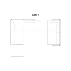 Composition du canapé de jardin Made in Italy - Rubik Viadurini