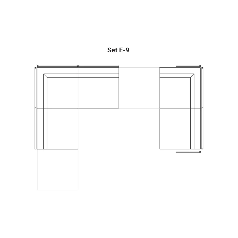 Composition du canapé de jardin Made in Italy - Rubik Viadurini