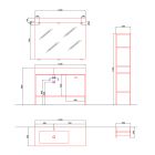 Composition de meubles artisanaux pour salle de bain design moderne au sol - Farart3 Viadurini