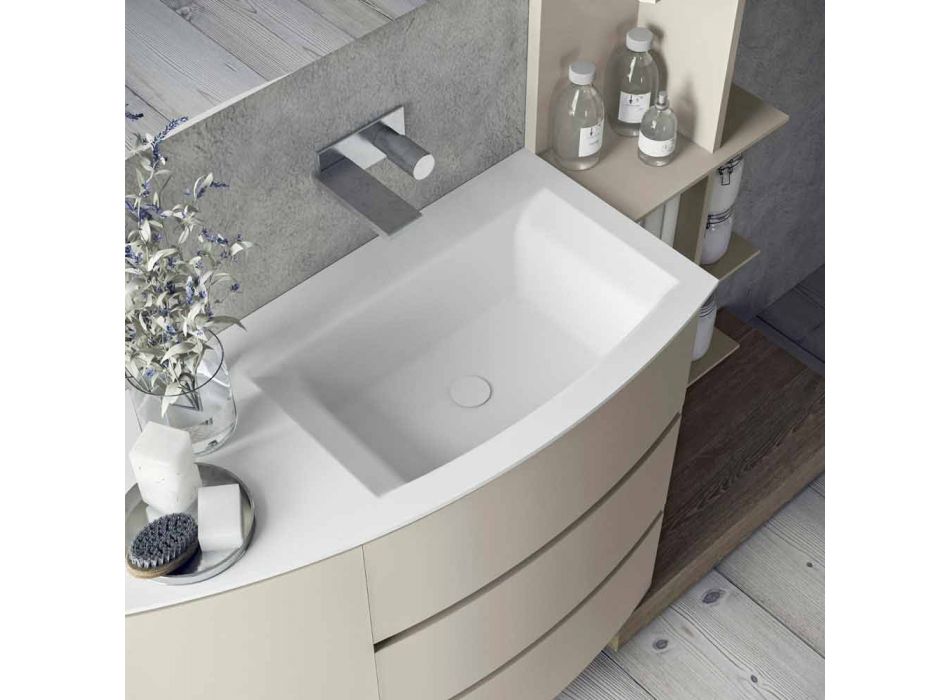 Composition de meubles pour la salle de bain de design moderne - Callisi13 Viadurini